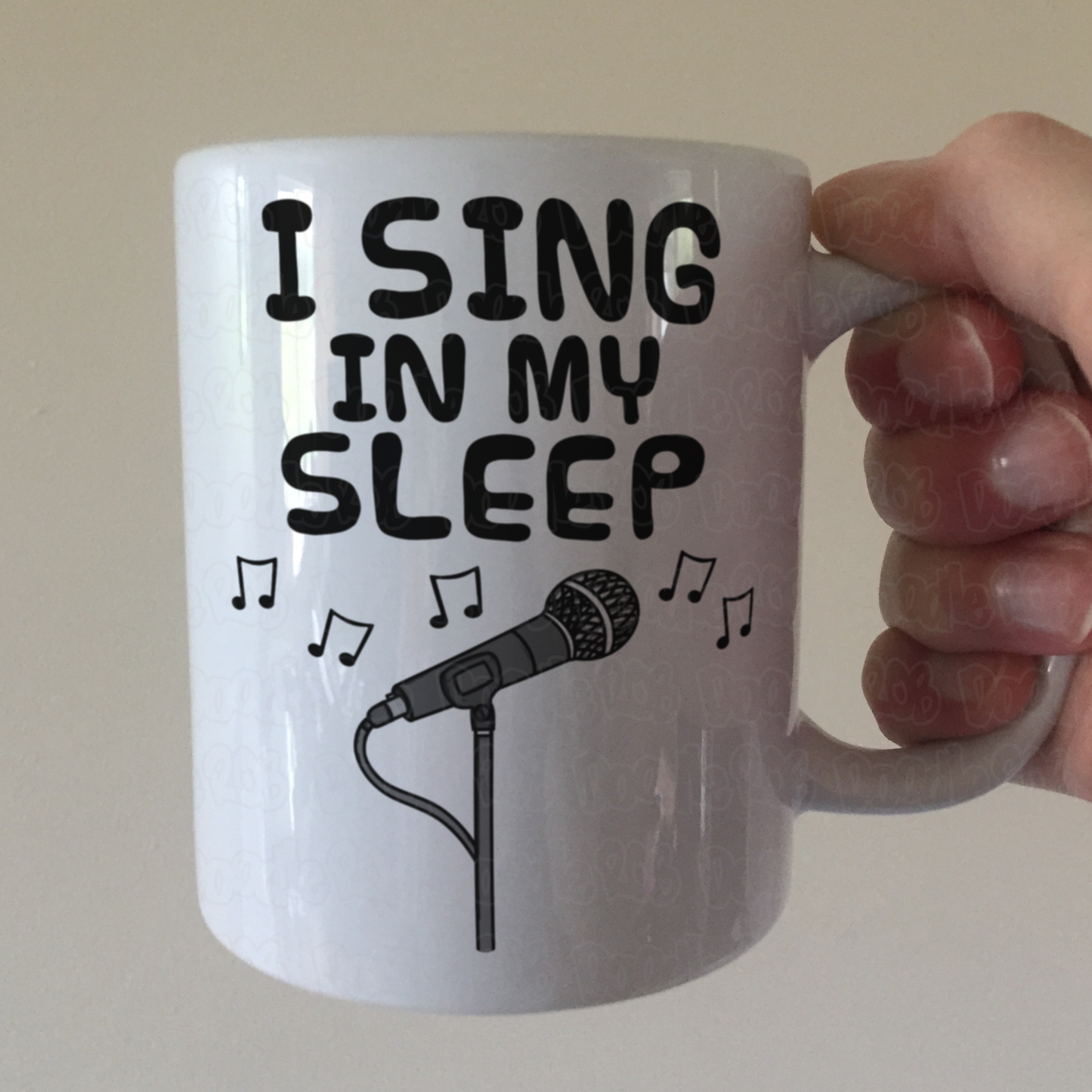 Funny Singer Mug -  I Sing In My Sleep - Vocalist Musician Gift