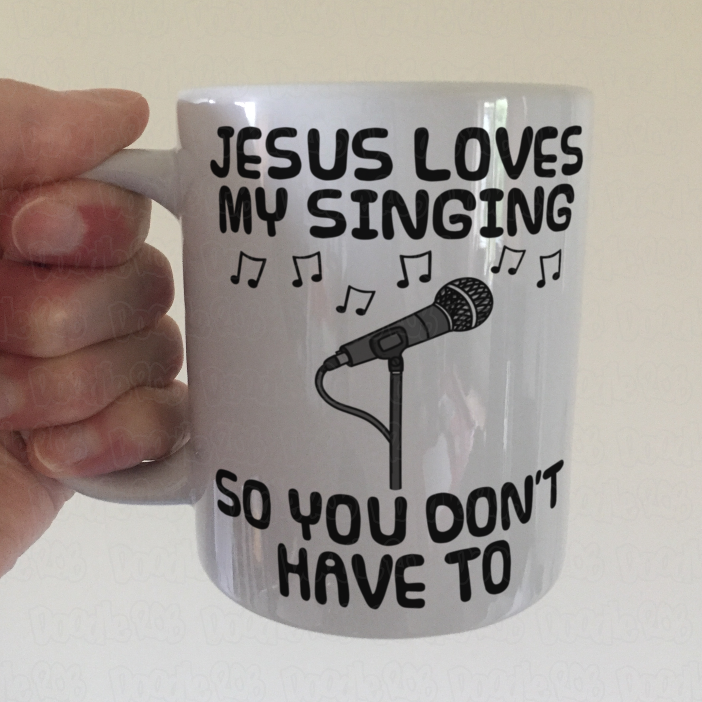 Church Singer Mug - Jesus Loves My Singing - Worship Vocalist Gift