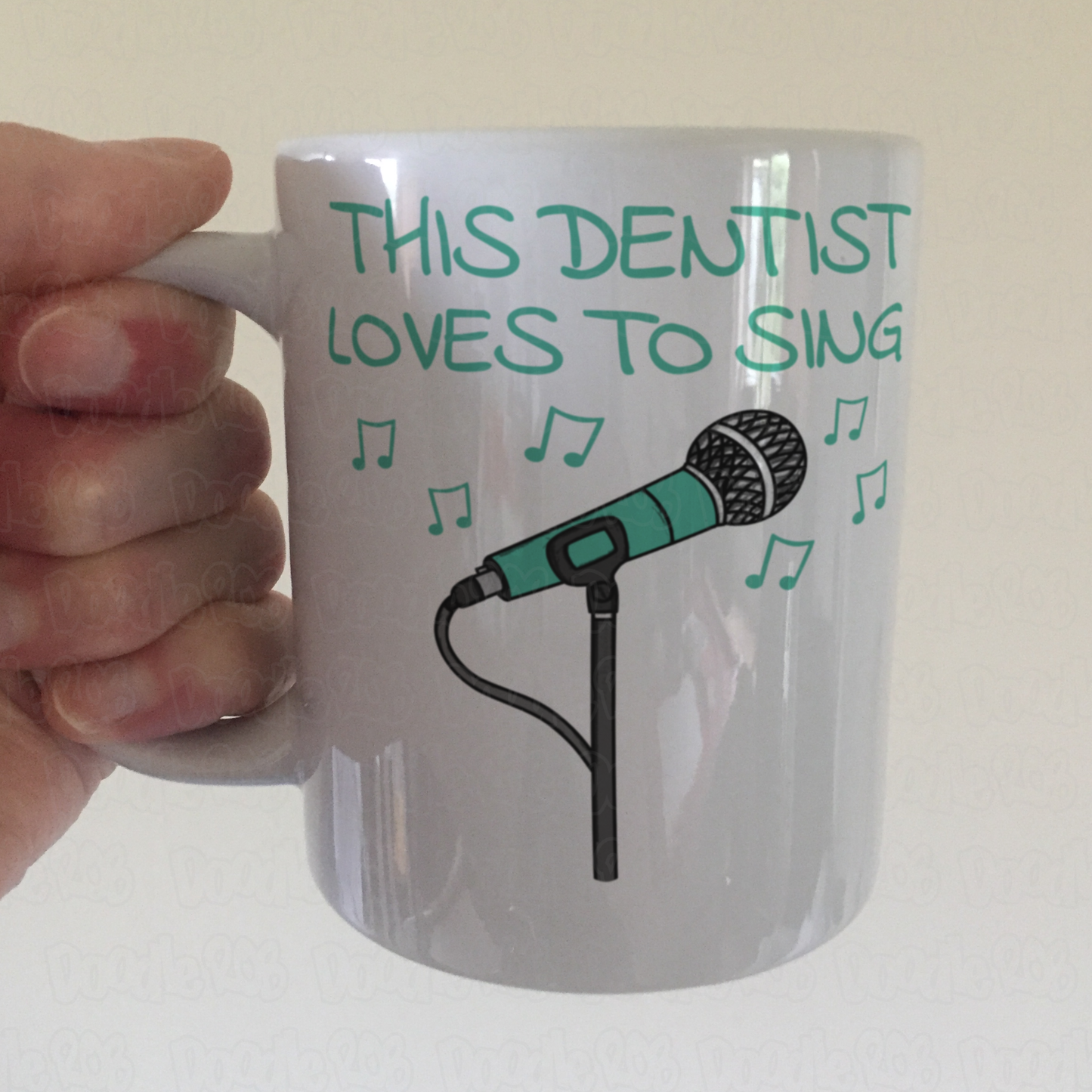 Dentist Singer Mug - This Dentist Loves To Sing - Musician Gift For Dentist