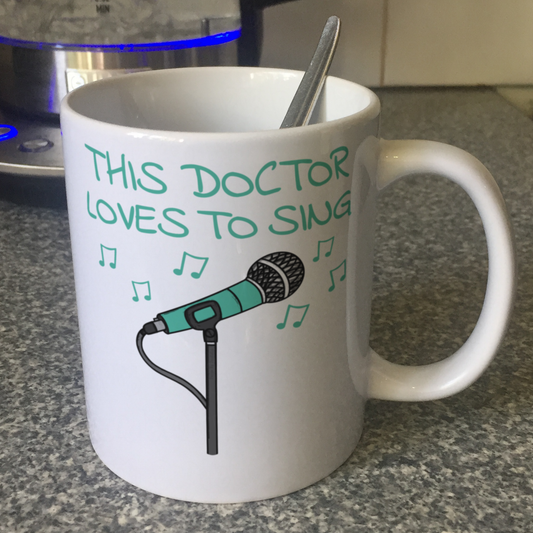 Doctor Singer Mug - This Doctor Loves To Sing - Musician Gift For Doctor