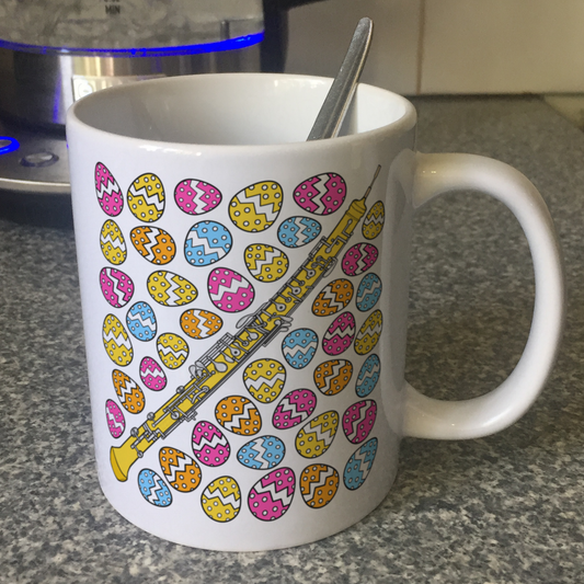 Easter Oboe Mug - Oboist Mug - Easter Musician Gift