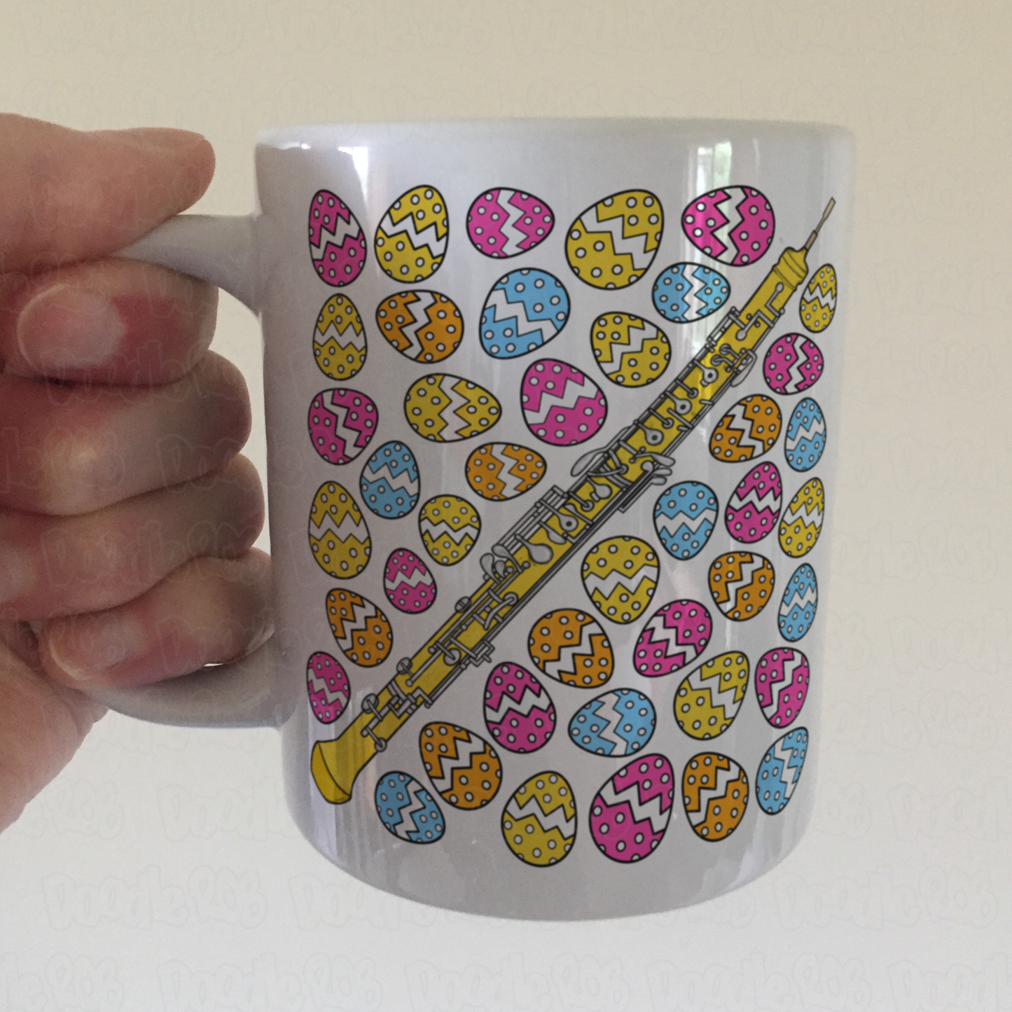 Easter Oboe Mug - Oboist Mug - Easter Musician Gift