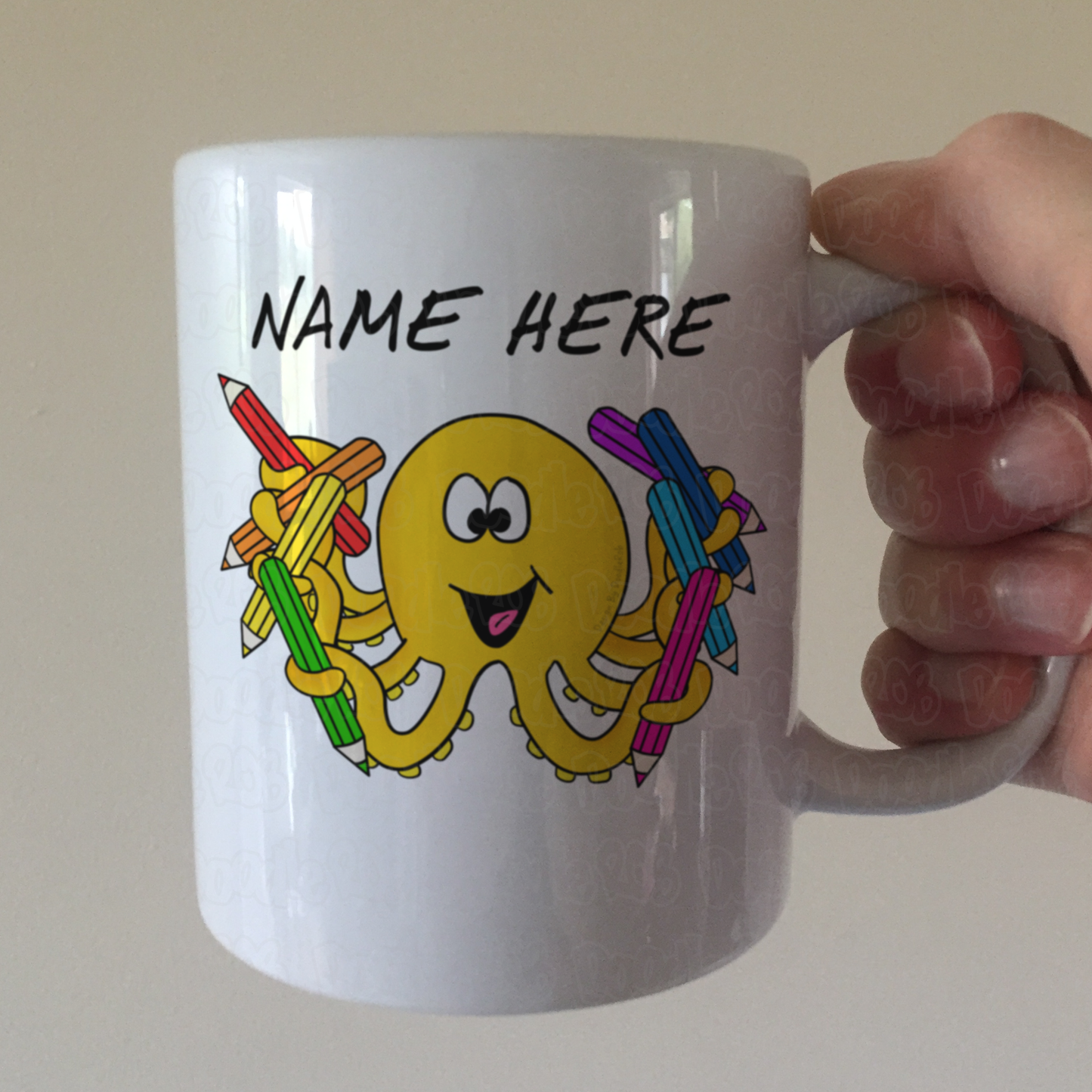 Octopus Personalised Mug - Custom Funny School Mug - Back To School Gift For Teacher