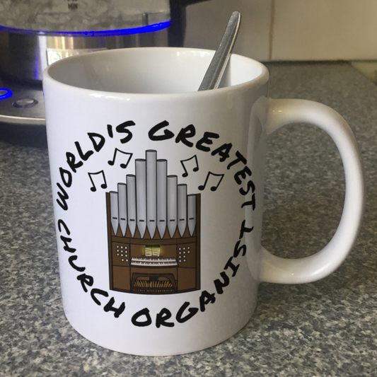 Church Organist Mug - World's Greatest Church Organist - Funny Church Organ Gift