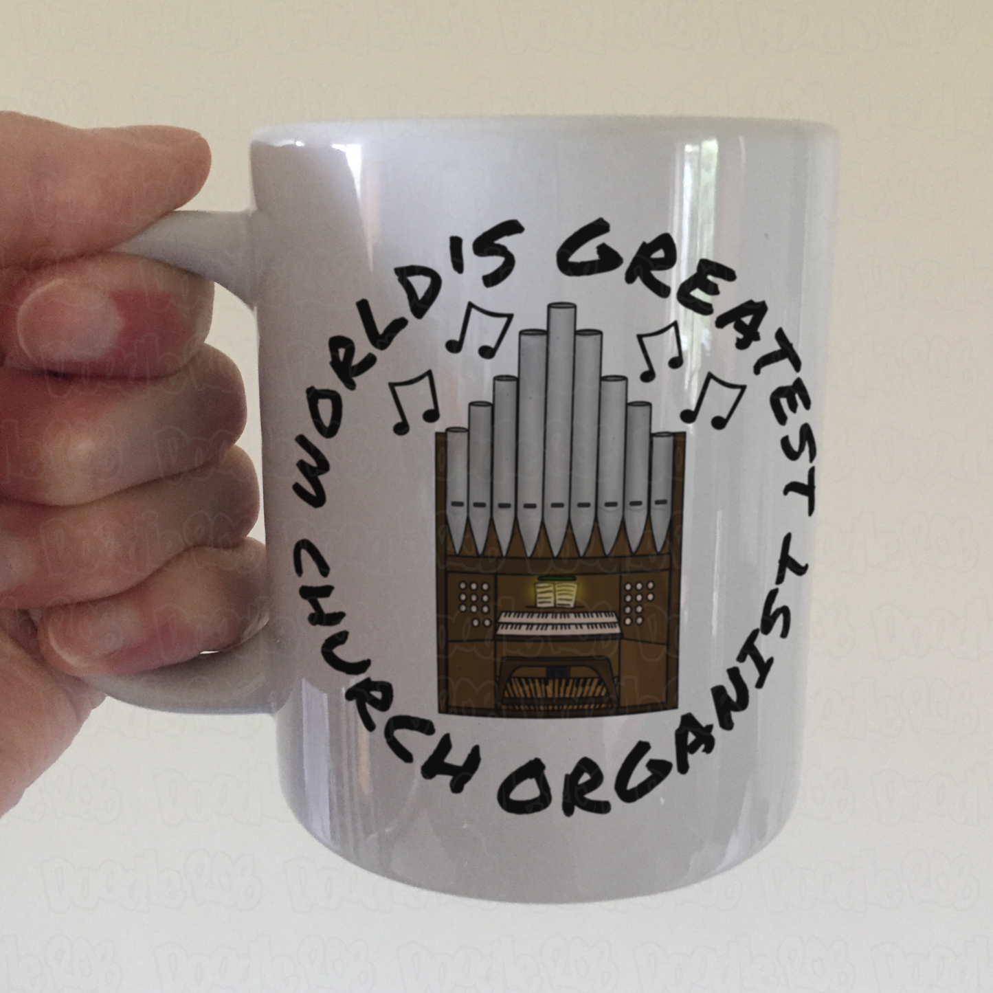 Church Organist Mug - World's Greatest Church Organist - Funny Church Organ Gift