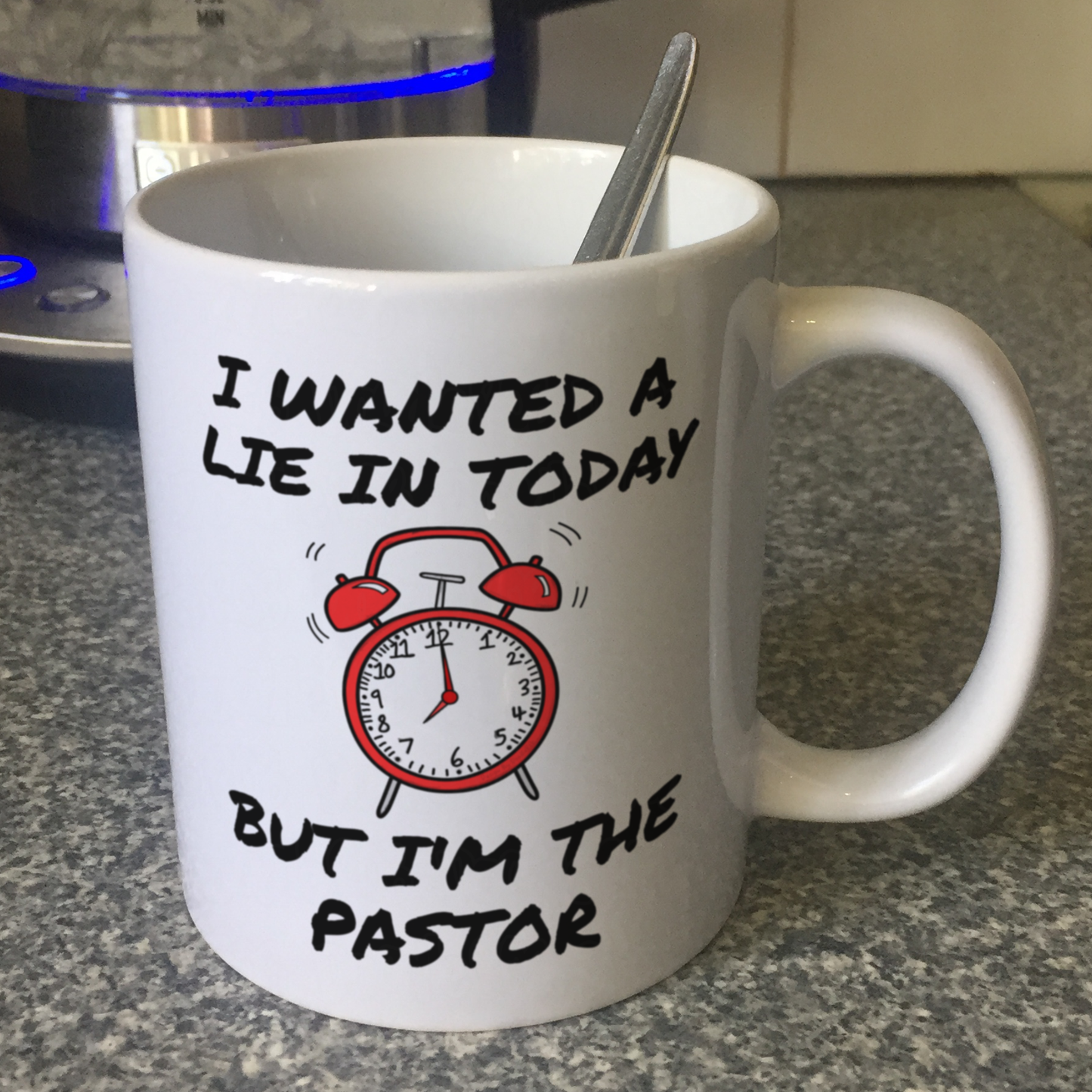 Church Pastor Mug - I Wanted A Lie In Today But I'm The Pastor - Funny Christian Gift
