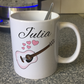 Acoustic Guitar Wedding Personalised Mug - Wedding Guitarist - Musician Custom Gift
