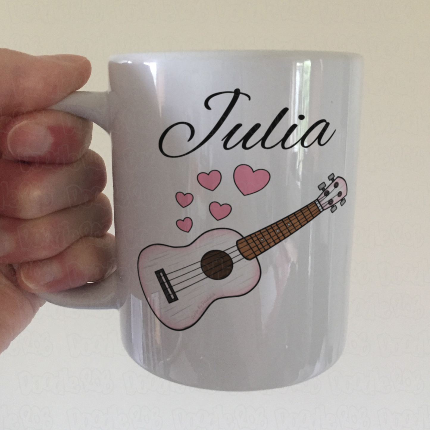 Ukulele Wedding Personalised Mug - Uke Player Musician Custom Gift