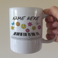 Floral Piano Mug - Custom Pianist Mug - Personalised Piano Gift For Her