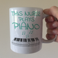 Nurse Piano Mug - This Nurse Plays Piano - Musician Gift For Nurse
