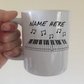 Piano Personalised Mug - Custom Gift For Pianist - Piano Teacher Mug - Keyboard Player Gift
