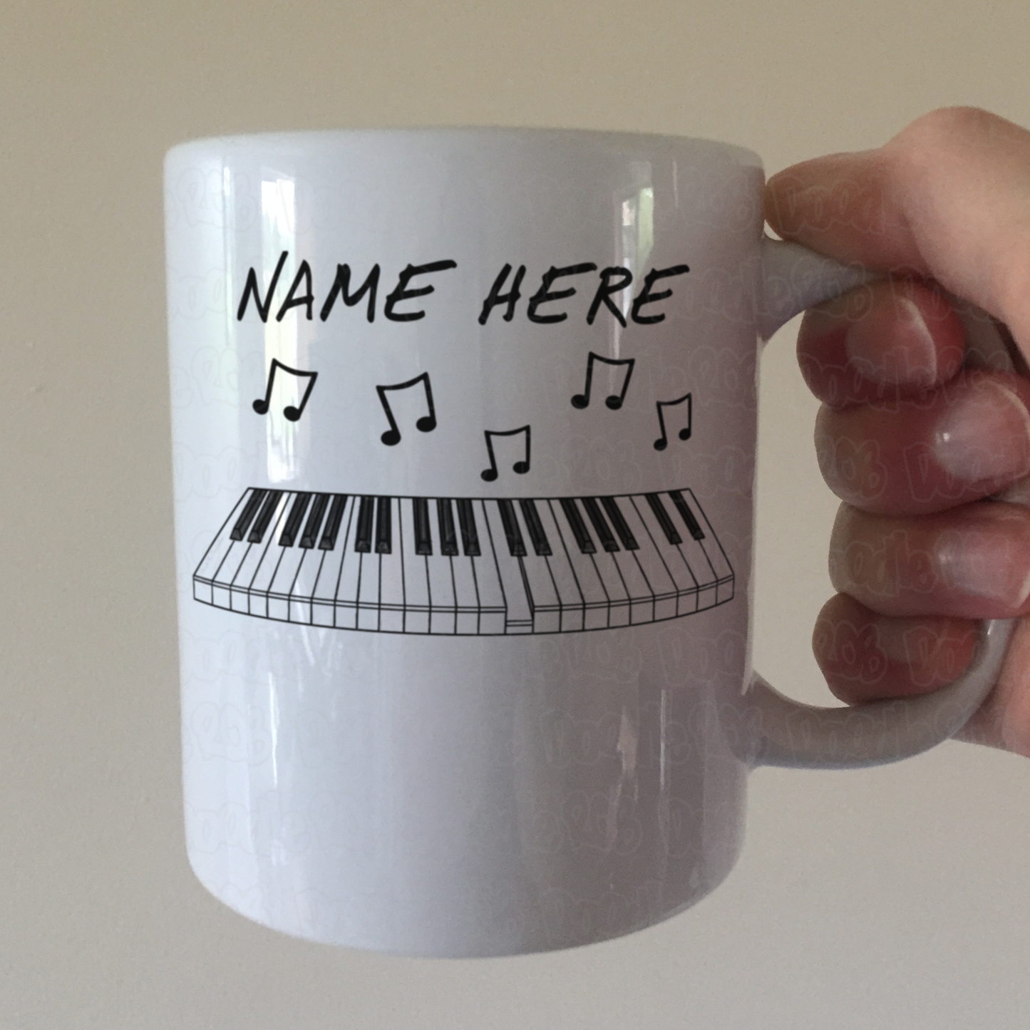 Piano Personalised Mug - Custom Gift For Pianist - Piano Teacher Mug - Keyboard Player Gift