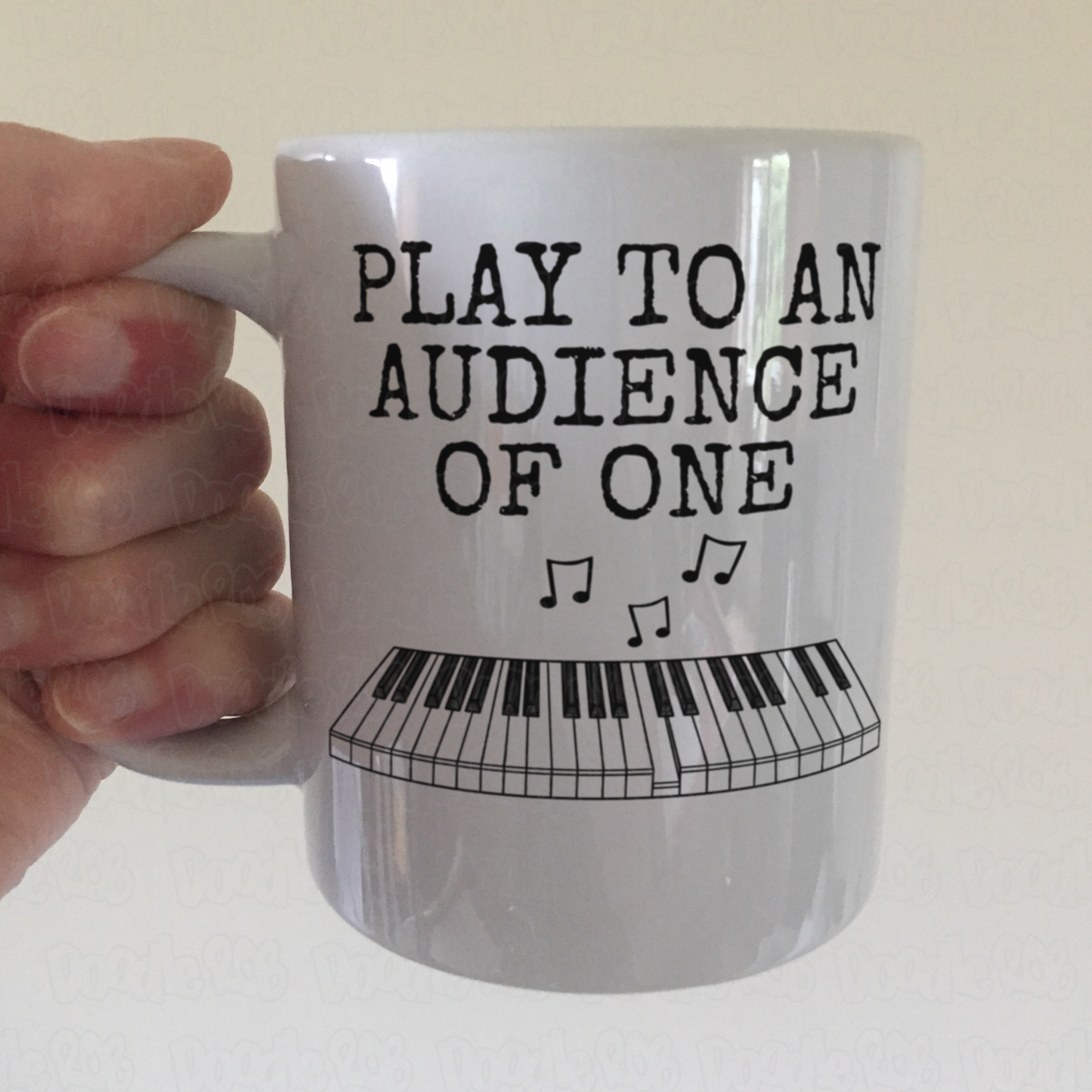 Church Pianist Mug - I Play To An Audience Of One - Worship Keyboard Player Gift