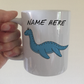 Plesiosaurus Personalised Mug - Underwater Dinosaur - Custom Dinosaur Gift