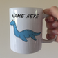 Plesiosaurus Personalised Mug - Underwater Dinosaur - Custom Dinosaur Gift