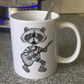 Raccoon Playing Electric Guitar Mug - Funny Electric Guitarist Mug - Music Gift For Animal Lovers