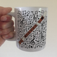 Recorder Musical Notes Mug - Gift For Recorderist - Woodwind Musician Gift