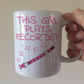 Girl's Recorder Mug - This Girl Plays Recorder - Female Woodwind Musician Gift