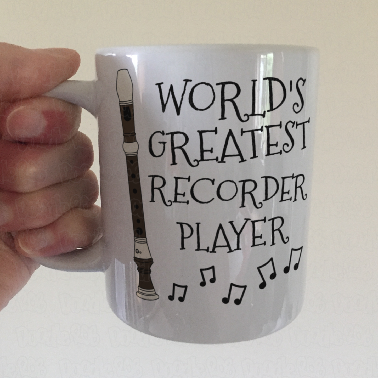 Recorder Player Mug - World's Greatest Recorder Player - Music Teacher Gift
