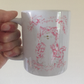Floral Cat Mug - Cherry Blossom Cat Gift For Her