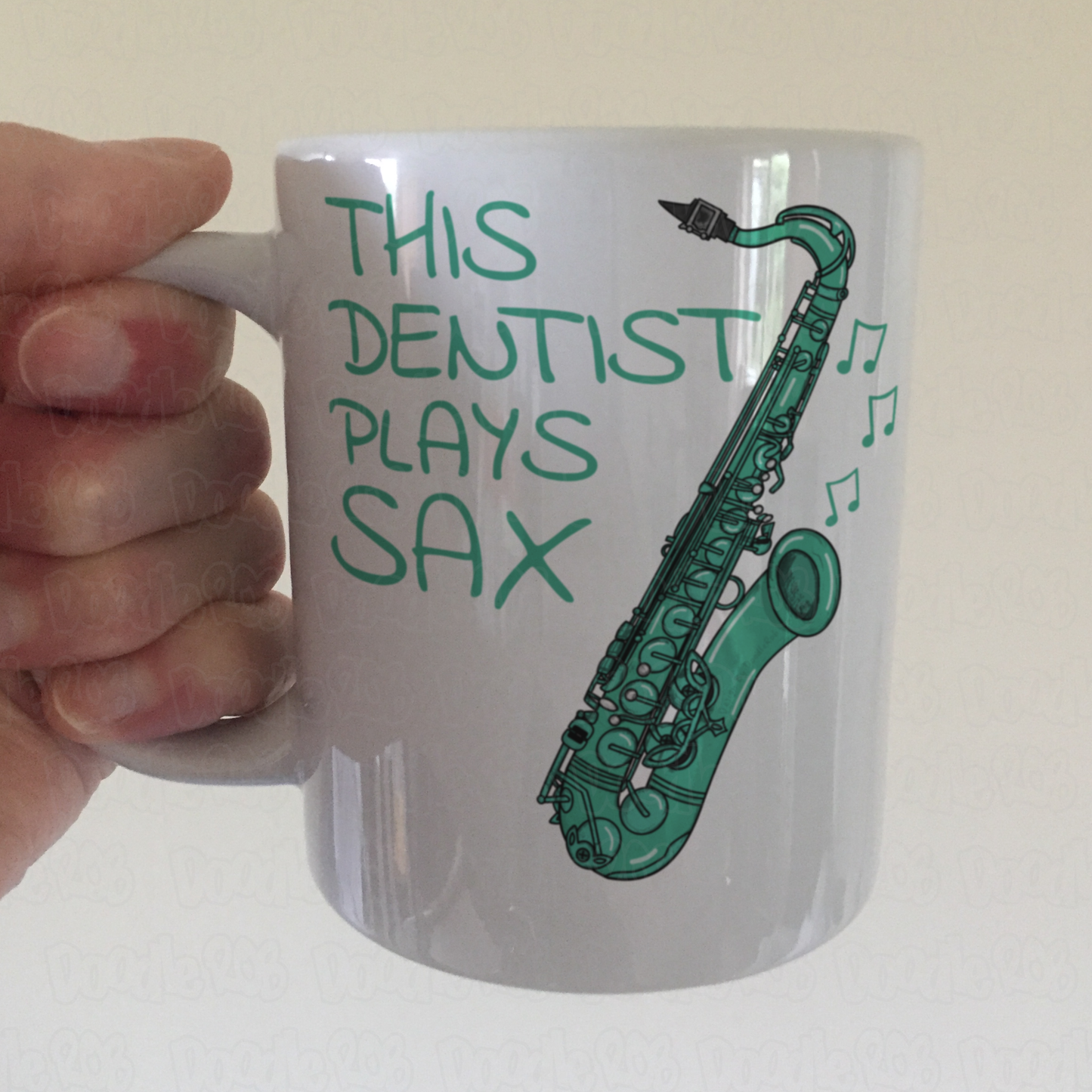Dentist Saxophone Mug - This Dentist Plays Sax - Saxophonist Gift For Dentist