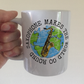 Saxophone Mug - Saxophone Makes The World Go Round - Saxophonist Mug - Woodwind Teacher Gift