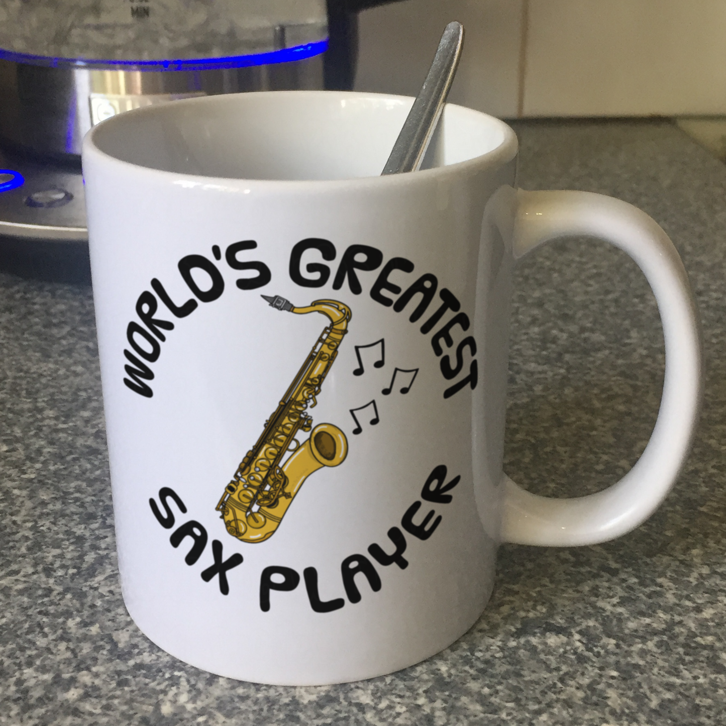 Saxophone Mug - World's Greatest Sax Player - Saxophonist Gift