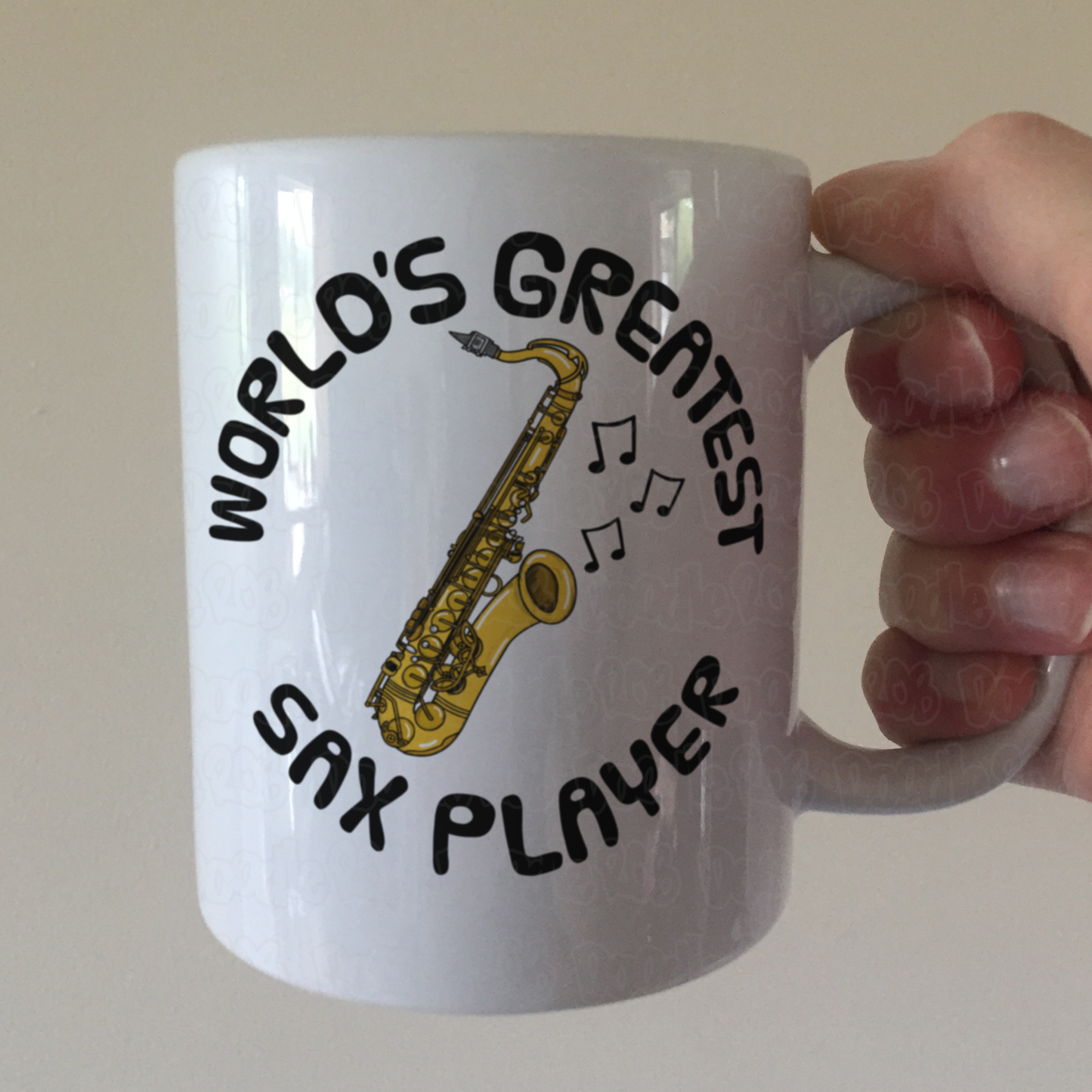 Saxophone Mug - World's Greatest Sax Player - Saxophonist Gift