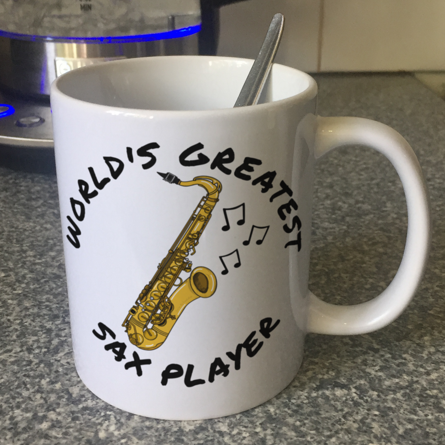 Saxophone Mug - World's Greatest Sax Player - Saxophonist Gift