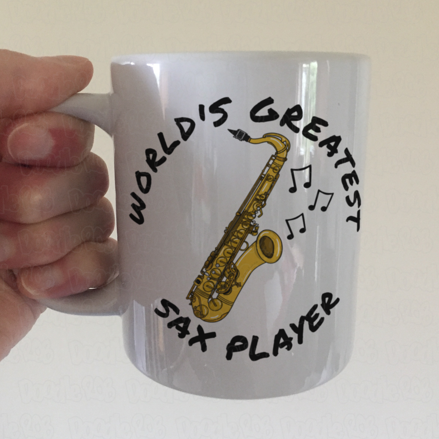 Saxophone Mug - World's Greatest Sax Player - Saxophonist Gift