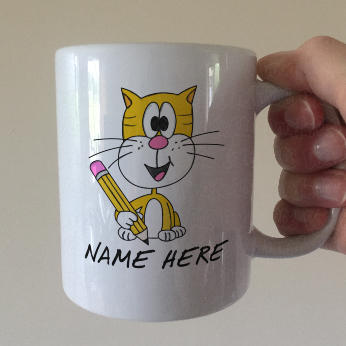 Personalised Teacher Mug - School Cat Mug - GCSE Exam Gift - A Level Exams Gift