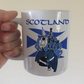 Scottish Flag Unicorn Mug - Unicorn Playing Bagpipes - Patriotic Scotland Mug - St Andrew's Day Gift