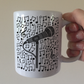 Singer Microphone Musical Notes Mug - Gift For Vocalist - Singing Teacher Mug