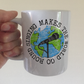 Singer Mug - Singing Makes The World Go Round - Singing Teacher Gift - Gift For Vocal Coach