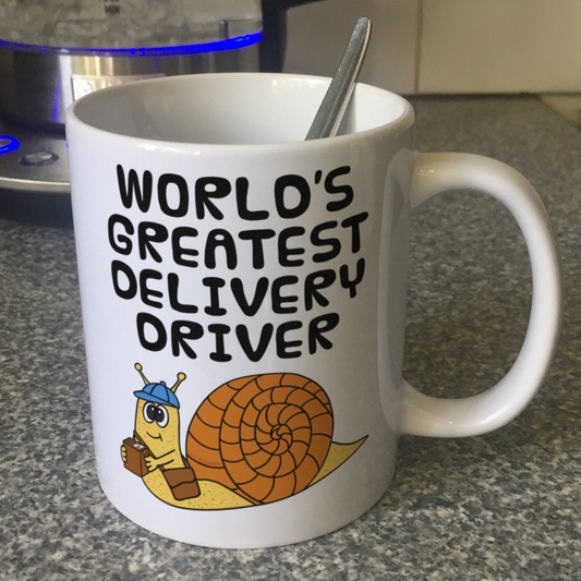 Funny Delivery Driver Mug (Snail) - World's Greatest Delivery Driver