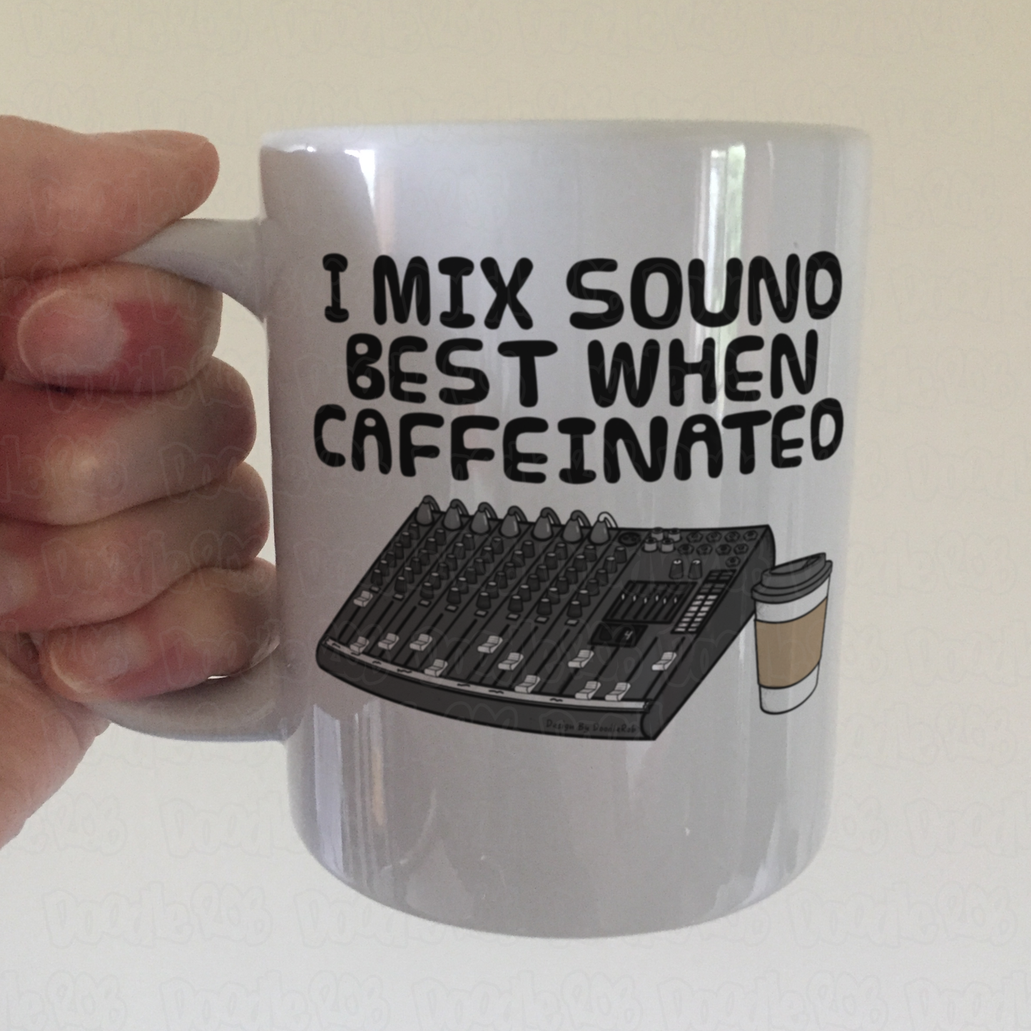 Sound Engineer Coffee Mug - I Mix Sound Best When Caffeinated - Audio Tech Musician Gift