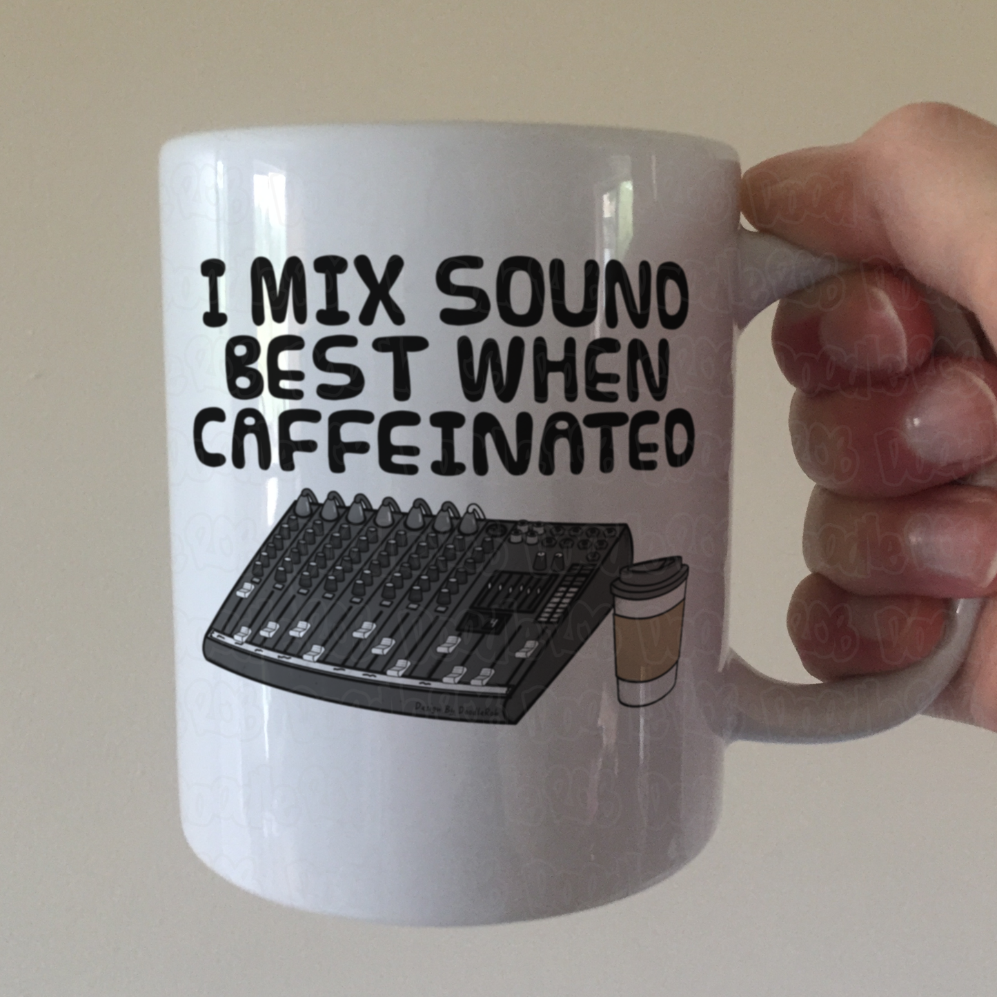 Sound Engineer Coffee Mug - I Mix Sound Best When Caffeinated - Audio Tech Musician Gift