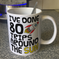 Space Rocket 80th Birthday Mug - I've Done 80 Trips Around The Sun - Funny 80th Birthday Gift