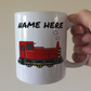 Diesel Train Personalised Mug (Red) - Custom Train Mug - Rail Enthusiast Gift