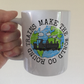 Funny Steam Train Mug - Trains Make The World Go Round - Model Railway Enthusiast Gift