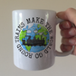 Funny Steam Train Mug - Trains Make The World Go Round - Model Railway Enthusiast Gift