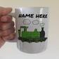 Steam Train Personalised Mug (Green) - Railway Enthusiast Custom Mug