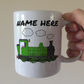 Steam Train Personalised Mug (Green) - Railway Enthusiast Custom Mug