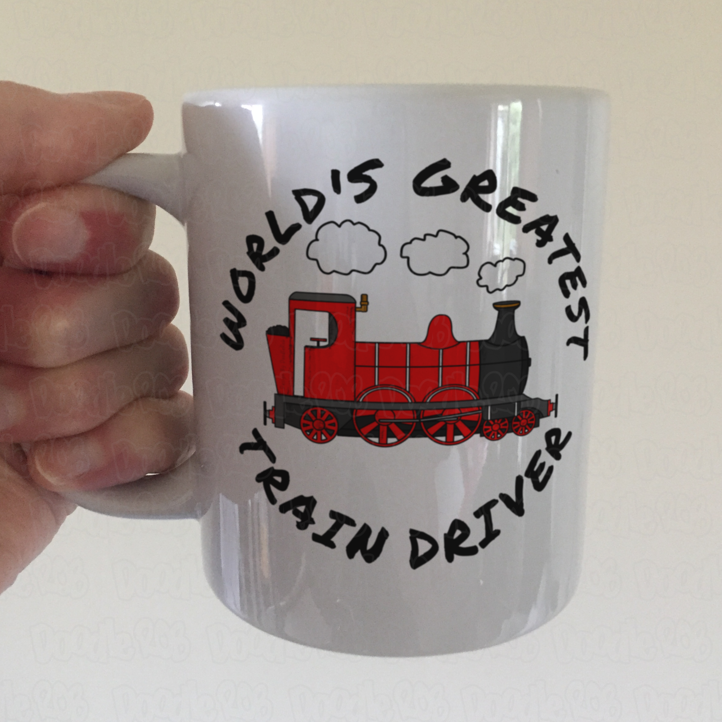 Steam Train Mug (Red) - World's Greatest Train Driver - Model Railway Enthusiast Gift