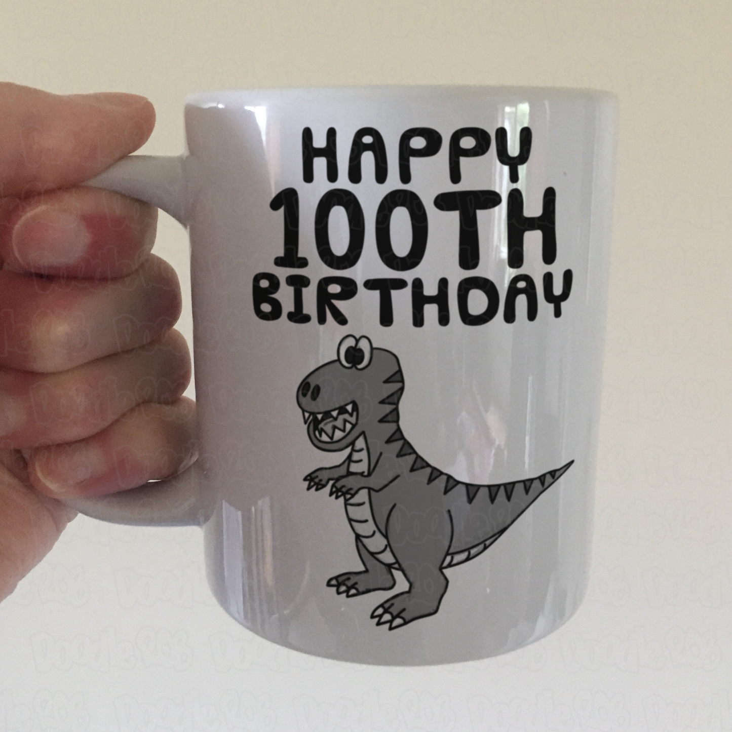 Funny 100th Birthday Mug - Dinosaur Mug - 100th Birthday Gift For Him