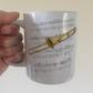 Trombone Music Notation Mug (Colour) - Gift For Trombonist - Brass Musician Gift