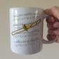 Trombone Music Notation Mug (Colour) - Gift For Trombonist - Brass Musician Gift