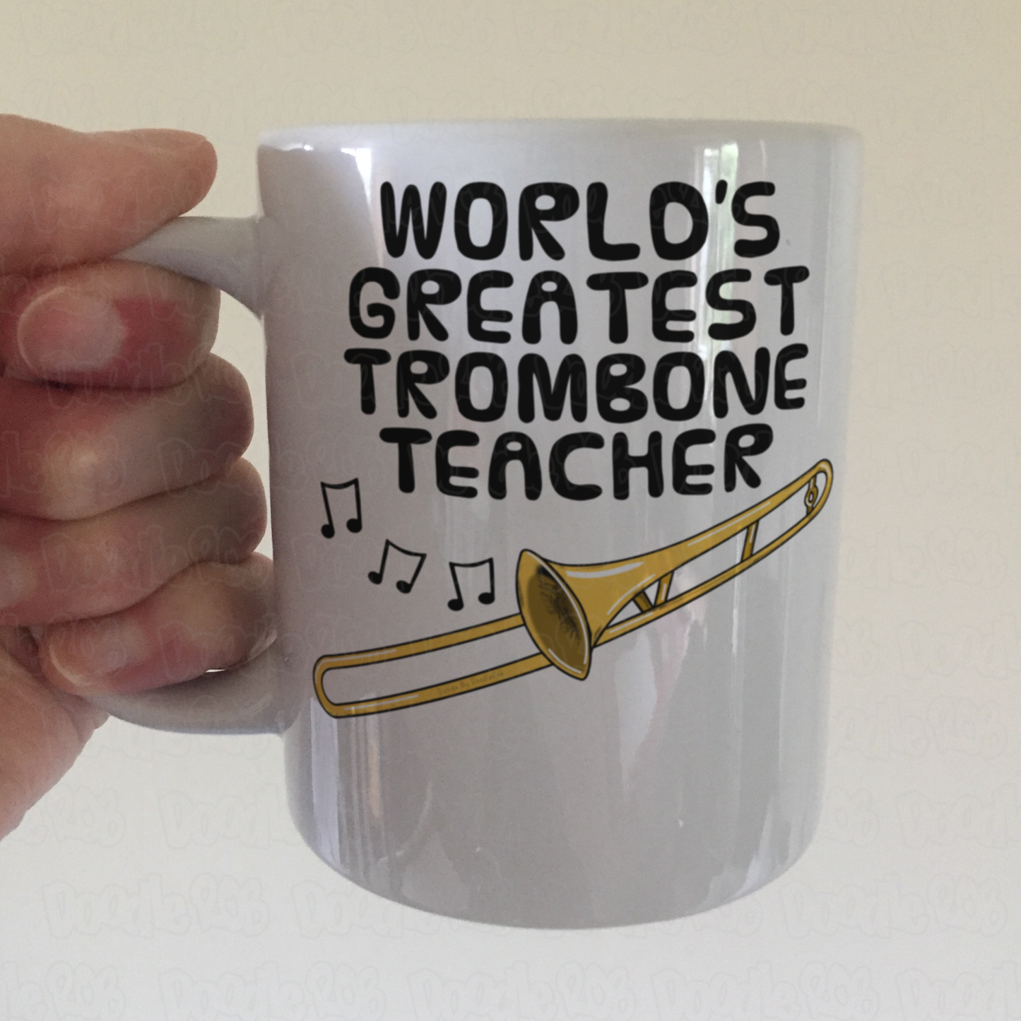 Trombone Teacher Mug - World's Greatest Trombone Teacher - Brass Teacher Gift