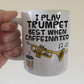 Trumpet Coffee Mug - I Play Trumpet Best When Caffeinated - Trumpeter Brass Musician Gift