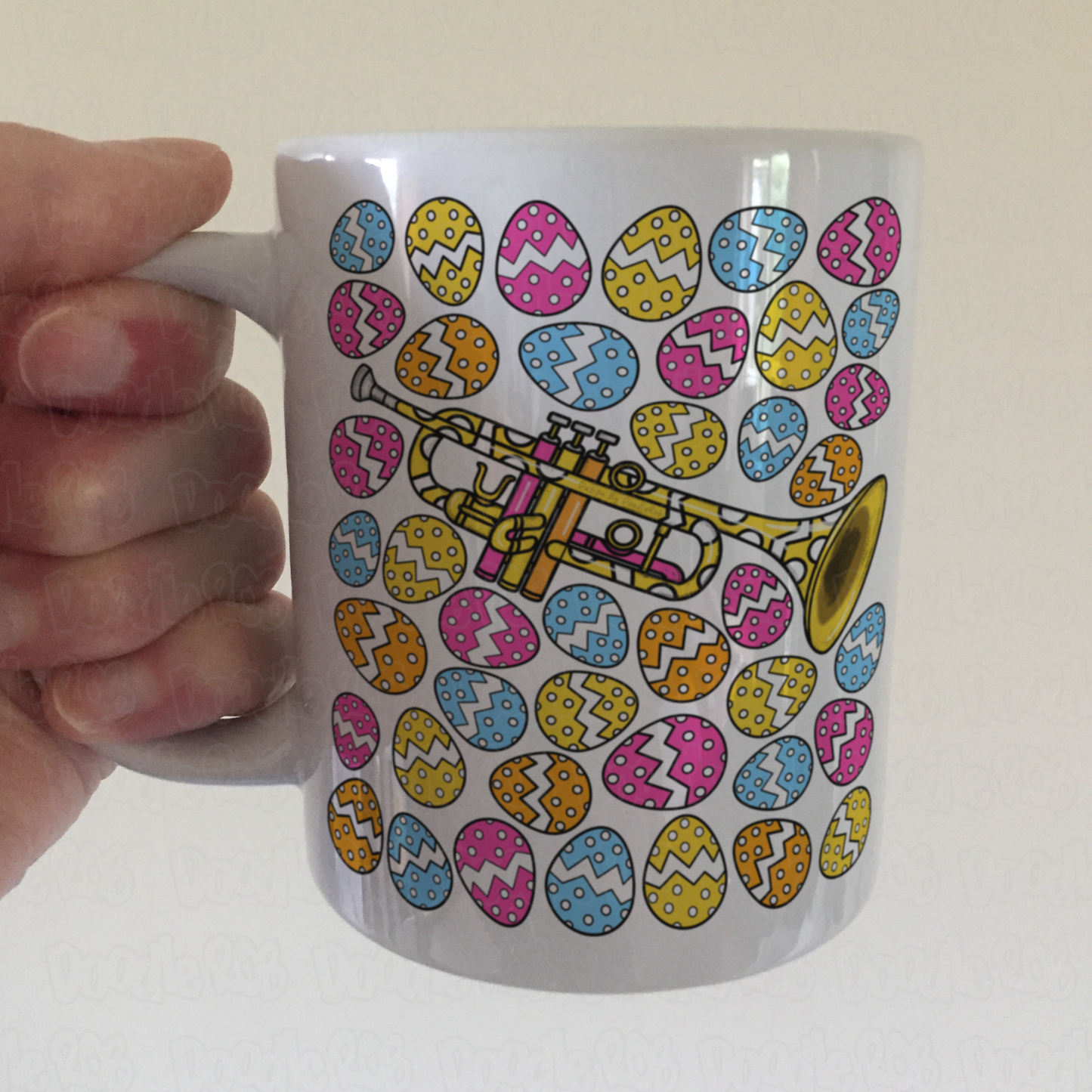 Easter Trumpet Mug - Brass Player Mug - Easter Musician Gift